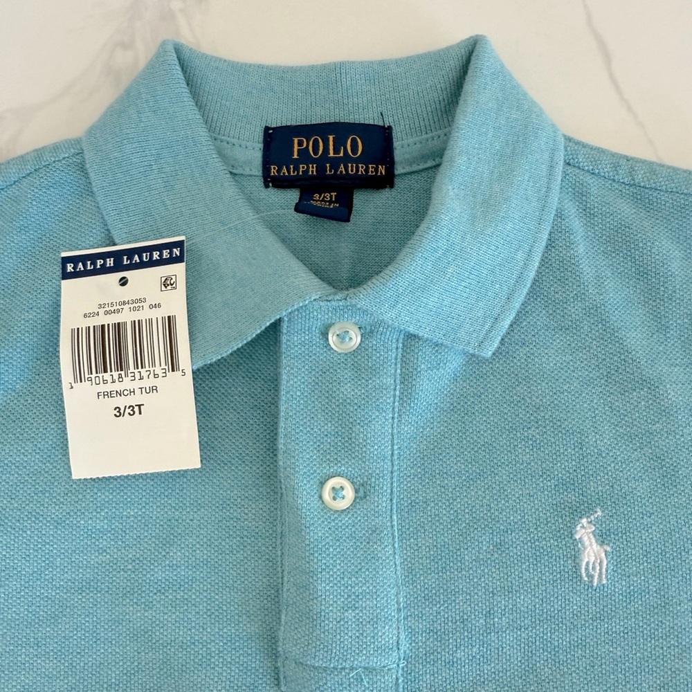 NWT Polo Kids shirt, size 3 /3T 🐬💙🦋